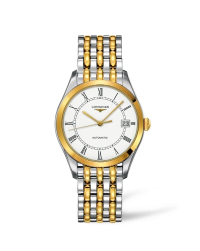 Longines La Grande Classique Automatic 36 Stainless Steel / Yellow Gold PVD / White