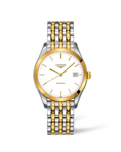 Longines La Grande Classique Automatic 36 Stainless Steel / Yellow Gold PVD / White