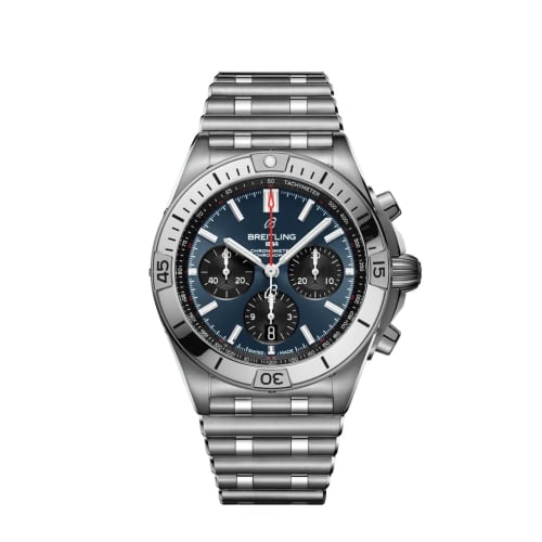 Breitling Chronomat B01 42 Stainless Steel / Blue / Rouleaux