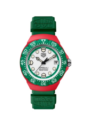 TAG Heuer Formula 1 Solargraph 38 Green Polylight / White / Rubber
