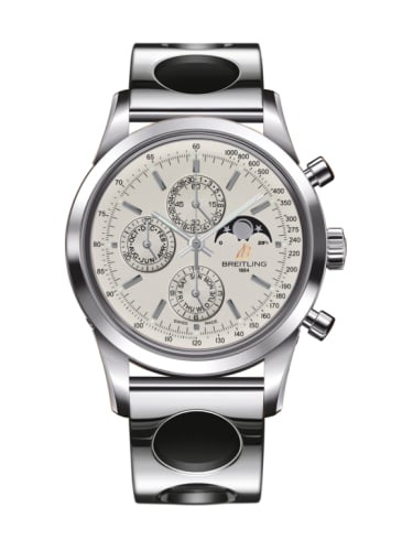 Breitling Transocean Chronograph 1461 Stainless Steel / Silver / Racer