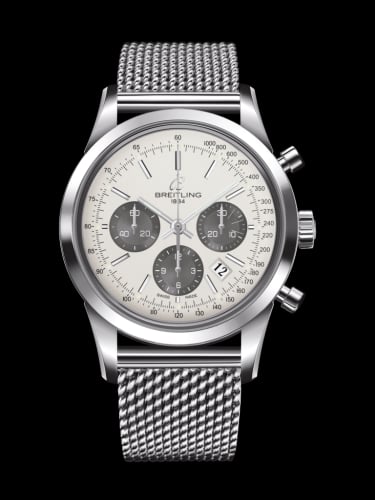 Breitling Transocean Chronograph Stainless Steel / Panda / Ocean Classic