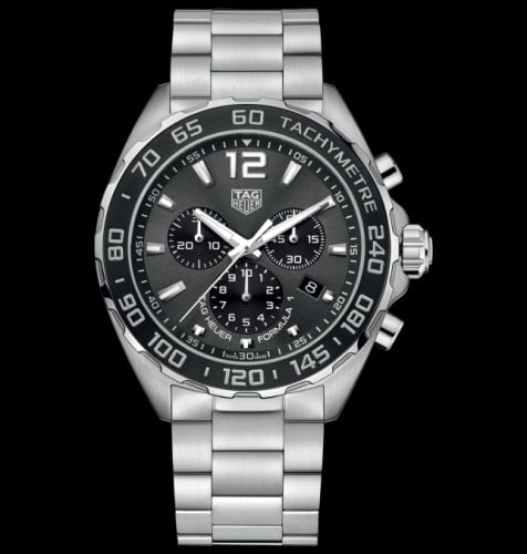 TAG Heuer Formula 1 Chronograph Quartz 43 Stainless Steel / Grey / Bracelet