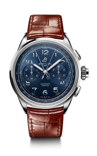 Breitling Premier Heritage B15 Duograph 42 Stainless Steel / Blue
