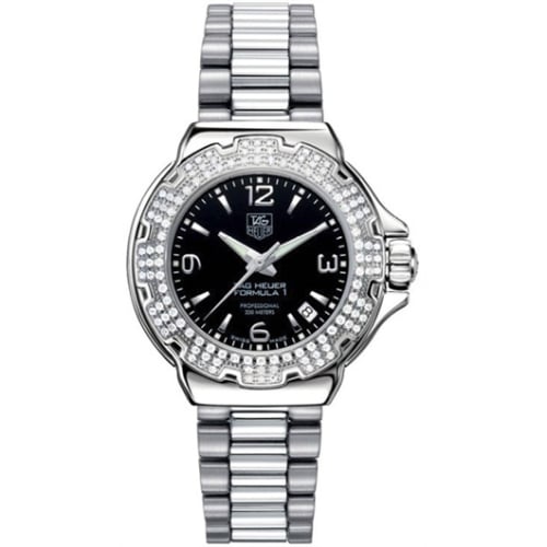 TAG Heuer Formula 1 Quartz 37 Stainless Steel / Diamond / Black / Bracelet