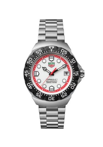 TAG Heuer Formula 1 Solargraph 38 Stainless Steel / White / Bracelet