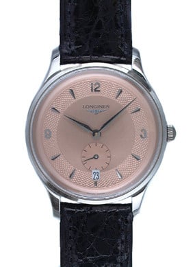 Longines Heritage Prestige Stainless Steel / Pink