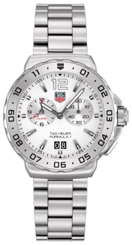 TAG Heuer Formula 1 Quartz Alarm 42 Stainless Steel / White / Bracelet