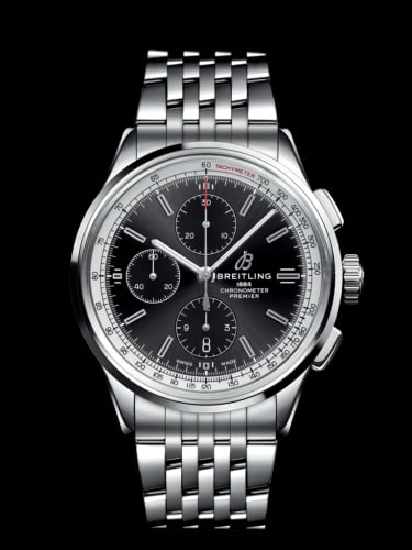Breitling Premier Chronograph 42 Stainless Steel / Black / Bracelet