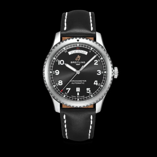 Breitling Navitimer 8 Automatic Day &amp; Date 41 Stainless Steel / Black / Black Calf / Folding