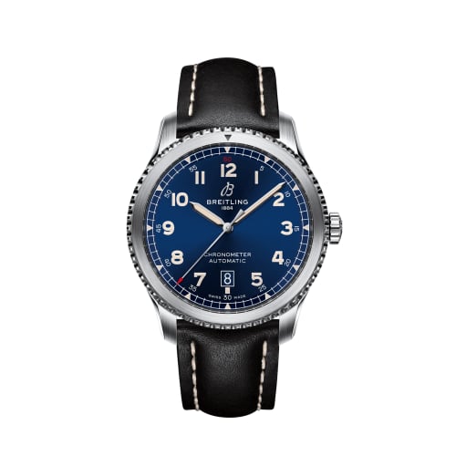Breitling Aviator 8 Automatic 41 Stainless Steel / Blue / Calf / Pin