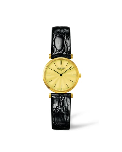 Longines La Grande Classique Quartz 24 Yellow Leather Stick
