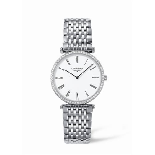 Longines La Grande Classique 33 Quartz Diamond Bezel Roman