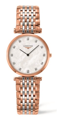 Longines La Grande Classique 29 Quartz Stainless Steel / PVD Red / MOP / Bracelet