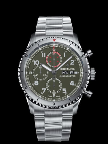 Breitling Aviator 8 Chronograph 43 Stainless Steel / Curtiss Warhawk / Bracelet
