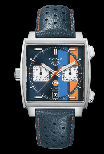 TAG Heuer Monaco Calibre 11 Stainless Steel / Blue / Gulf