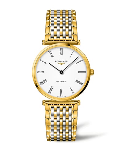 Longines La Grande Classique Automatic 38 PVD Gold / White - Roman / Bracelet