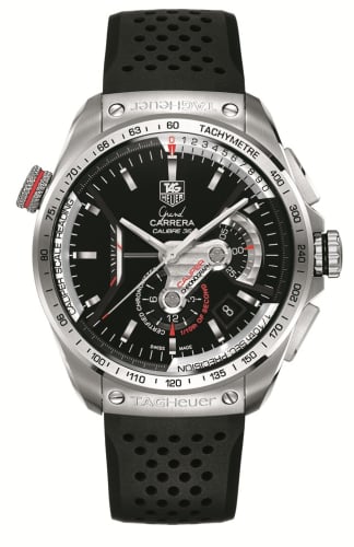 TAG Heuer Grand Carrera Calibre 36RS Caliper Chronograph Stainless Steel / Black / Rubber
