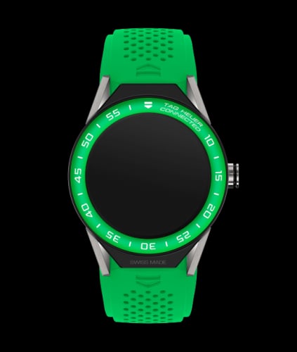 TAG Heuer Carrera Connected Modular 45 Titanium / Green Aluminum / Green Rubber
