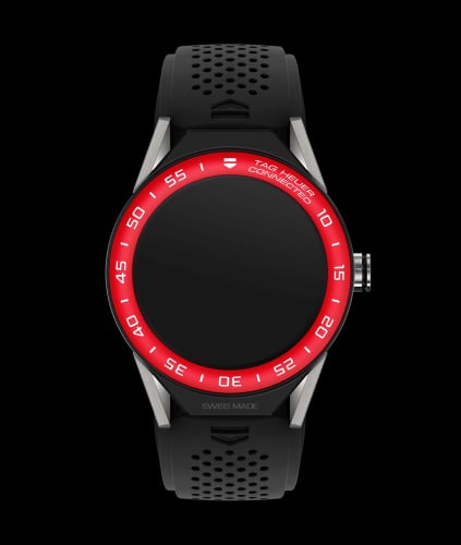 TAG Heuer Carrera Connected Modular 45 Titanium / Red Aluminum / Black Rubber