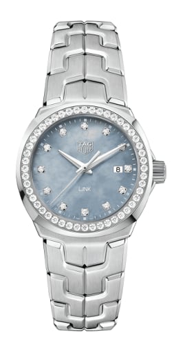 TAG Heuer Link Quartz 32mm Stainless Steel / Diamond / Blue MOP