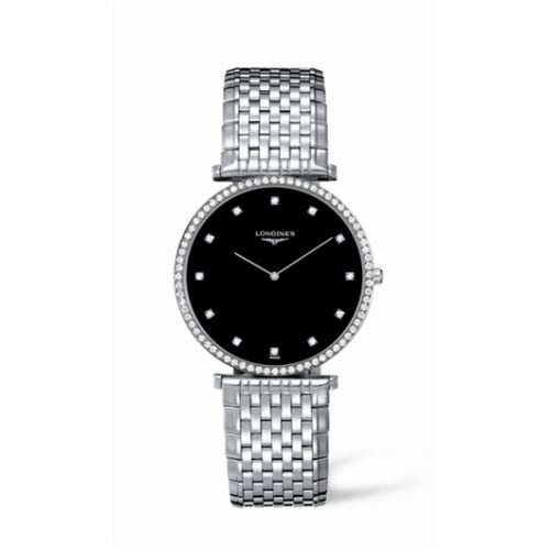 Longines La Grande Classique 37 Quartz Diamond Beze Black Diamondl