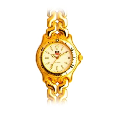 TAG Heuer S/EL Quartz Goldplated / Cream / Bracelet