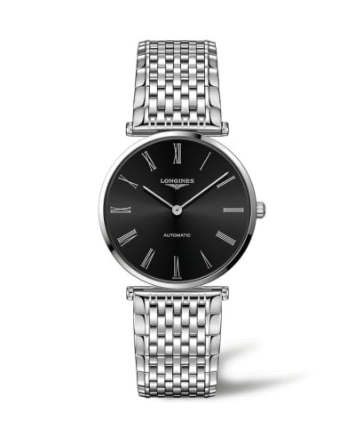 Longines La Grande Classique Automatic 36 Stainless Steel / Black - Roman / Bracelet