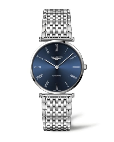 Longines La Grande Classique Automatic 38 Stainless Steel / Blue - Roman / Bracelet