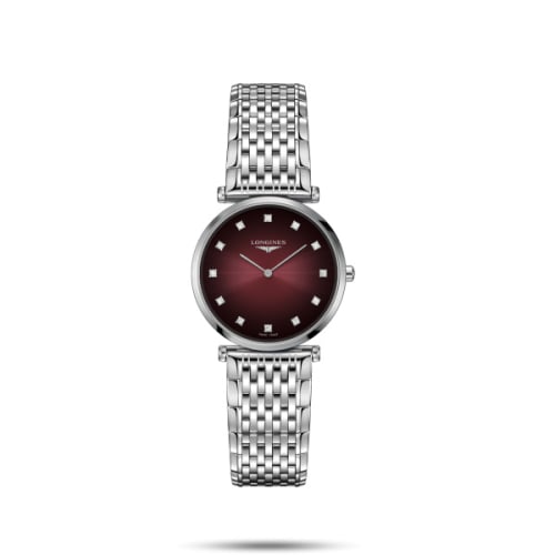 Longines La Grande Classique Quartz 29 Stainless Steel / Red / Bracelet