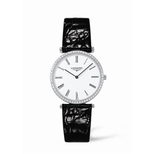 Longines La Grande Classique 33 Quartz Diamond Bezel Roman