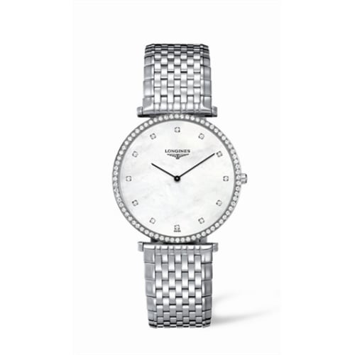 Longines La Grande Classique 37 Quartz Diamond Bezel MOP