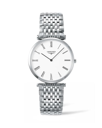 Longines La Grandes Classique Quartz 36 Stainless Steel / White Roman / Bracelet