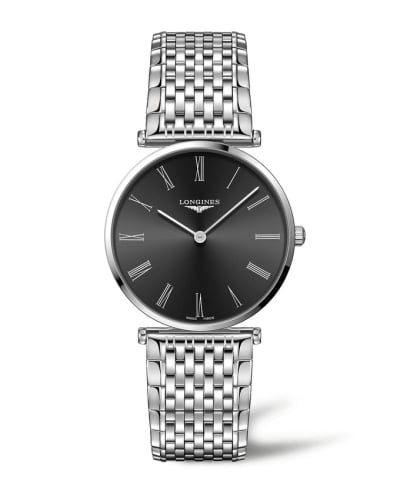 Longines La Grande Classique 38 Stainless Steel / Black - Roman / Bracelet