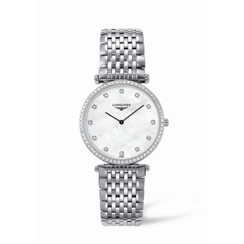 Longines La Grande Classique 33 Quartz Diamond Bezel MOP