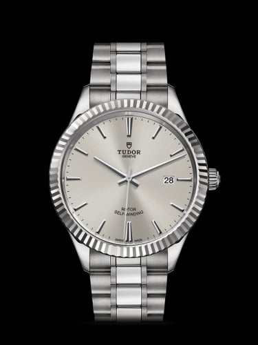 Tudor Style 41 Stainless Steel / Fluted / Silver / Bracelet