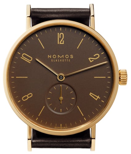 Nomos Glashütte Tangente Gold mocca