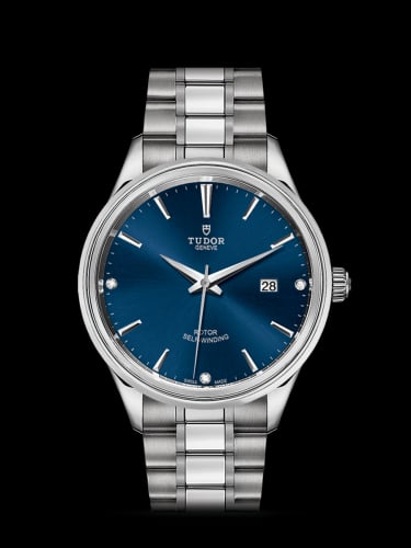Tudor Style 41 Stainless Steel / Blue-Diamond / Bracelet