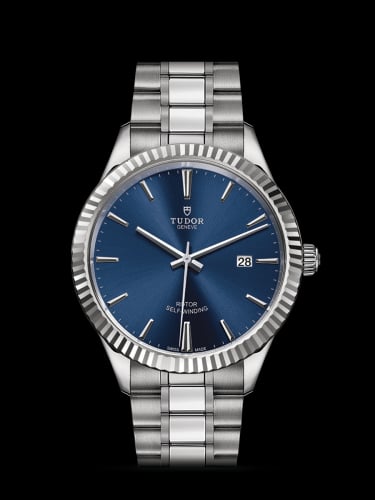 Tudor Style 41 Stainless Steel / Fluted / Blue / Bracelet