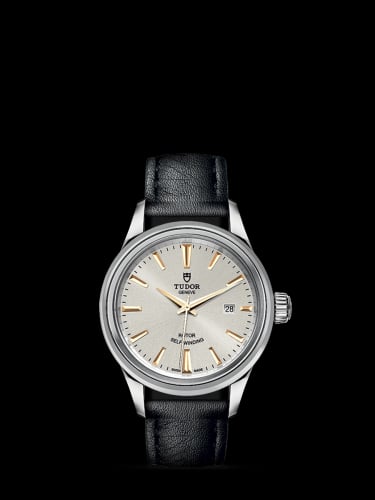 Tudor Style 28 Stainless Steel / Silver / Strap