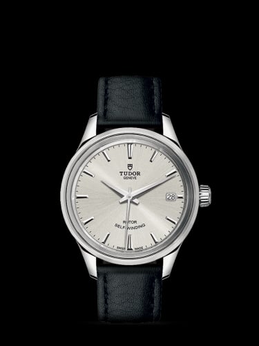 Tudor Style 34 Stainless Steel / Silver / Strap