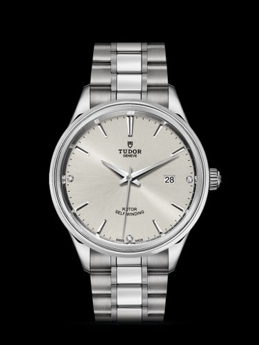Tudor Style 41 Stainless Steel / Silver-Diamond / Bracelet