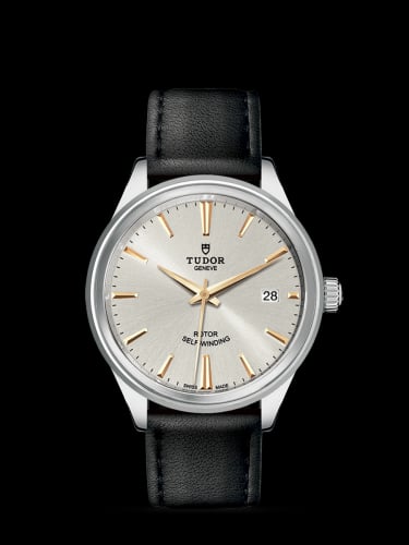 Tudor Style 38 Stainless Steel / Silver / Strap
