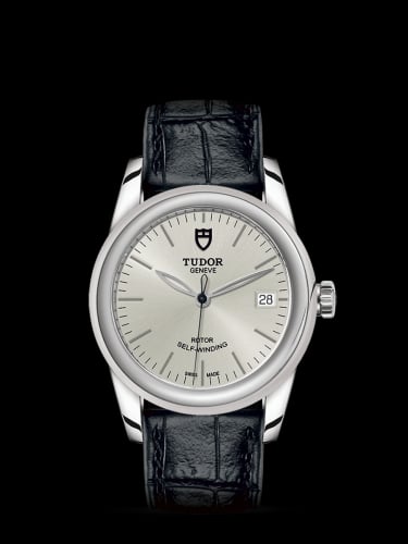 Tudor Glamour Date 36 Stainless Steel / Silver / Strap