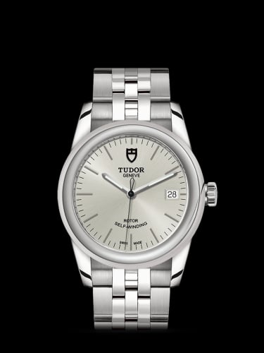 Tudor Glamour Date 36 Stainless Steel / Silver / Bracelet
