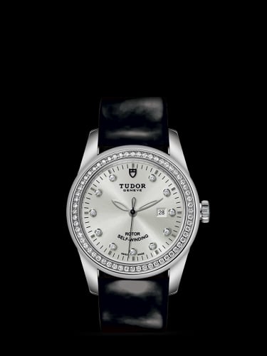 Tudor Glamour Date 31 Stainless Steel / Diamond / Silver-Diamond / Strap