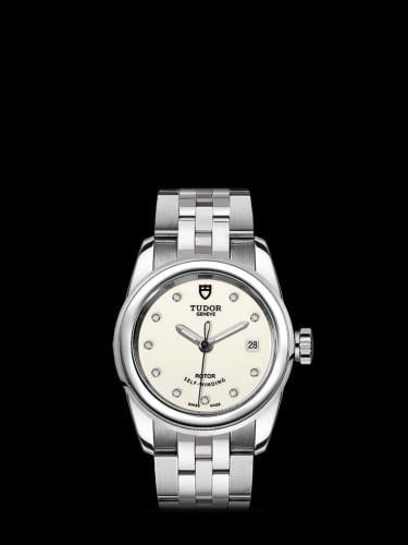 Tudor Glamour Date 26 Stainless Steel / Opaline-Diamond / Bracelet