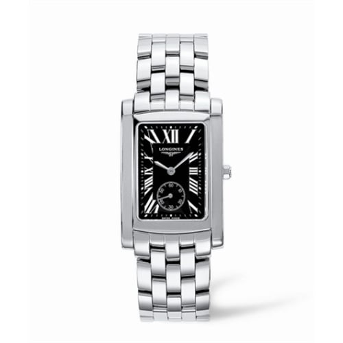 Longines DolceVita 26 Quartz Stainless Steel Black Roman