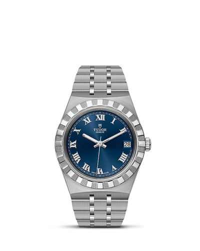 Tudor Royal Date 34 Stainless Steel / Blue - Roman