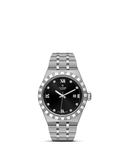 Tudor Royal Date 28 Stainless Steel / Black - Diamond